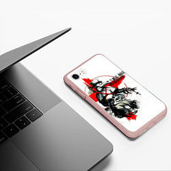 Чехол iPhone 7/8 матовый Чумной доктор, цвет: 3D-светло-розовый — фото 2