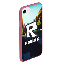 Чехол iPhone 7/8 матовый ROBLOX, цвет: 3D-малиновый — фото 2