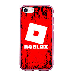 Чехол iPhone 7/8 матовый ROBLOX, цвет: 3D-малиновый