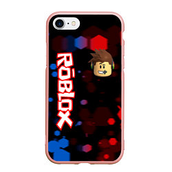 Чехол iPhone 7/8 матовый ROBLOX, цвет: 3D-светло-розовый