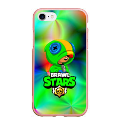 Чехол iPhone 7/8 матовый BRAWL STARS, цвет: 3D-светло-розовый