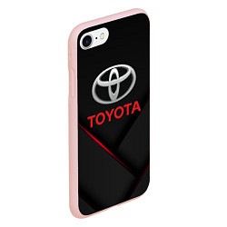 Чехол iPhone 7/8 матовый TOYOTA, цвет: 3D-светло-розовый — фото 2