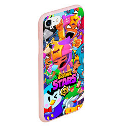 Чехол iPhone 7/8 матовый BRAWL STARS SANDY, цвет: 3D-светло-розовый — фото 2