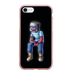 Чехол iPhone 7/8 матовый CountryHumans - Россия, цвет: 3D-светло-розовый