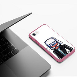 Чехол iPhone 7/8 матовый CountryHumans - Россия, цвет: 3D-малиновый — фото 2