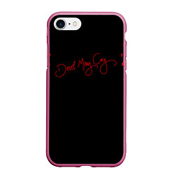 Чехол iPhone 7/8 матовый DEVIL MAY CRY, цвет: 3D-малиновый