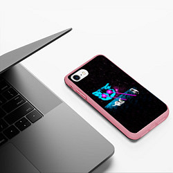 Чехол iPhone 7/8 матовый Кошак, цвет: 3D-баблгам — фото 2