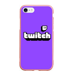 Чехол iPhone 7/8 матовый Twitch, цвет: 3D-баблгам