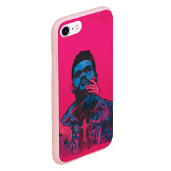 Чехол iPhone 7/8 матовый The Weekend, цвет: 3D-светло-розовый — фото 2