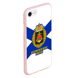 Чехол iPhone 7/8 матовый Балтийский флот ВМФ РФ, цвет: 3D-светло-розовый — фото 2