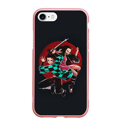 Чехол iPhone 7/8 матовый KIMETSU NO YAIBA, цвет: 3D-баблгам