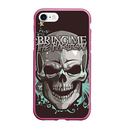 Чехол iPhone 7/8 матовый Bring Me the Horizon, цвет: 3D-малиновый