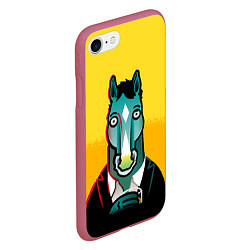 Чехол iPhone 7/8 матовый BoJack Horseman, цвет: 3D-малиновый — фото 2