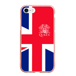 Чехол iPhone 7/8 матовый Queen, цвет: 3D-светло-розовый