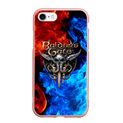 Чехол iPhone 7/8 матовый BALDURS GATE, цвет: 3D-светло-розовый