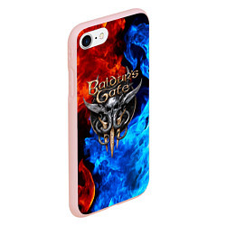 Чехол iPhone 7/8 матовый BALDURS GATE, цвет: 3D-светло-розовый — фото 2