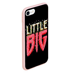 Чехол iPhone 7/8 матовый Little Big, цвет: 3D-светло-розовый — фото 2