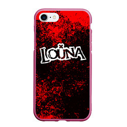 Чехол iPhone 7/8 матовый Louna, цвет: 3D-малиновый