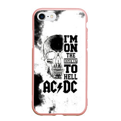 Чехол iPhone 7/8 матовый I'm on the highway to hell ACDC