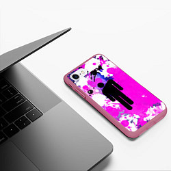 Чехол iPhone 7/8 матовый BILLIE ELLISH, цвет: 3D-малиновый — фото 2