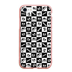 Чехол iPhone 7/8 матовый Fortnite&Marshmello
