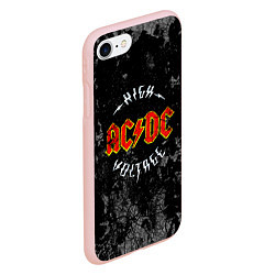 Чехол iPhone 7/8 матовый ACDC, цвет: 3D-светло-розовый — фото 2