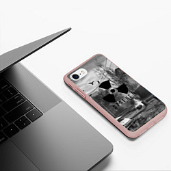 Чехол iPhone 7/8 матовый СТАЛКЕР-ЧЕРНОБЫЛЬ, цвет: 3D-светло-розовый — фото 2