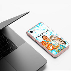 Чехол iPhone 7/8 матовый Queen, цвет: 3D-светло-розовый — фото 2