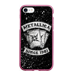Чехол iPhone 7/8 матовый Metallica