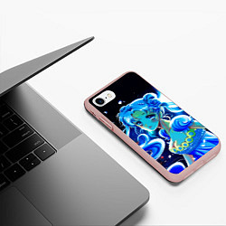 Чехол iPhone 7/8 матовый СЕЙЛОР МУН, цвет: 3D-светло-розовый — фото 2
