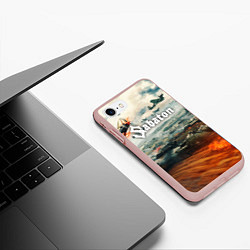 Чехол iPhone 7/8 матовый Sabaton, цвет: 3D-светло-розовый — фото 2