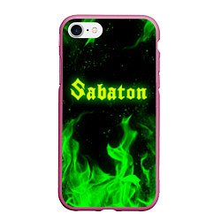 Чехол iPhone 7/8 матовый SABATON, цвет: 3D-малиновый