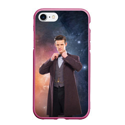 Чехол iPhone 7/8 матовый DOCTOR WHO, цвет: 3D-малиновый