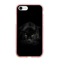 Чехол iPhone 7/8 матовый Пантера, цвет: 3D-светло-розовый