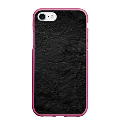 Чехол iPhone 7/8 матовый BLACK GRUNGE, цвет: 3D-малиновый