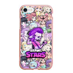 Чехол iPhone 7/8 матовый BrawlStars Girls Oko