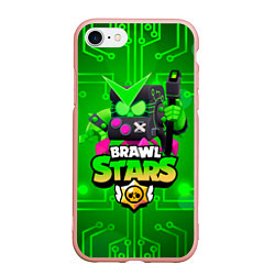 Чехол iPhone 7/8 матовый Brawl Stars Virus 8-Bit