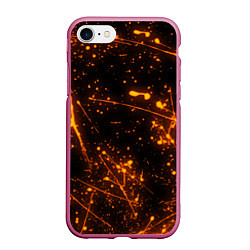 Чехол iPhone 7/8 матовый FLAME, цвет: 3D-малиновый