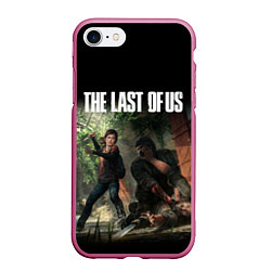 Чехол iPhone 7/8 матовый THE LAST OF US, цвет: 3D-малиновый