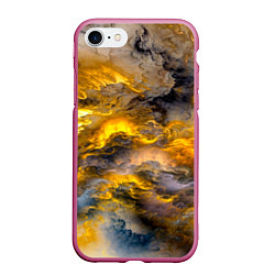Чехол iPhone 7/8 матовый Shine, цвет: 3D-малиновый