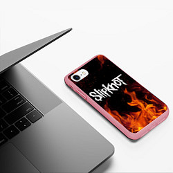 Чехол iPhone 7/8 матовый SLIPKNOT, цвет: 3D-баблгам — фото 2
