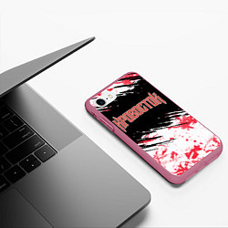 Чехол iPhone 7/8 матовый Кровосток, цвет: 3D-малиновый — фото 2