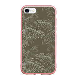 Чехол iPhone 7/8 матовый Листья пальмы