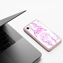 Чехол iPhone 7/8 матовый ПОШЛАЯ МОЛЛИ, цвет: 3D-светло-розовый — фото 2