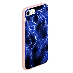 Чехол iPhone 7/8 матовый МОЛНИЯ NEON, цвет: 3D-светло-розовый — фото 2