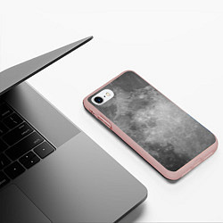 Чехол iPhone 7/8 матовый ЛУНА, цвет: 3D-светло-розовый — фото 2