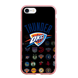 Чехол iPhone 7/8 матовый Oklahoma City Thunder 2