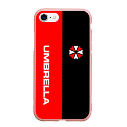 Чехол iPhone 7/8 матовый Umbrella Corporation, цвет: 3D-светло-розовый