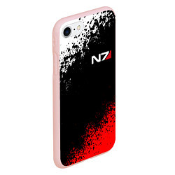 Чехол iPhone 7/8 матовый MASS EFFECT N7, цвет: 3D-светло-розовый — фото 2