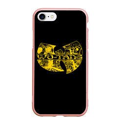 Чехол iPhone 7/8 матовый Wu-Tang Clan, цвет: 3D-светло-розовый